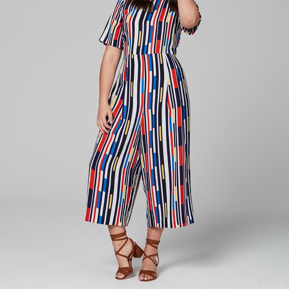 NWT Striped oversized jumpsuit